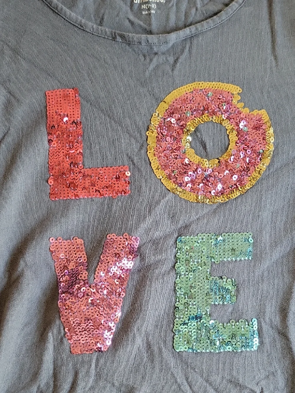 Gymboree Girls' 'LOVE' Sequin Long Sleeve Top